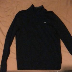 Palm Beach Cotton-Cashmere 1/4-Zip Sweater